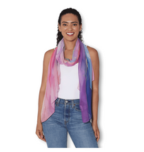 Load image into Gallery viewer, Golden Petals Scarf 200x70