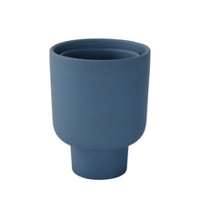 Load image into Gallery viewer, Grace Pot Vase Navy