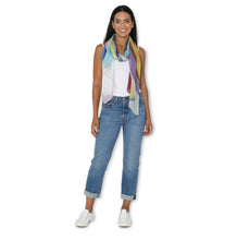 Load image into Gallery viewer, SILK Chasing Rainbows Scarf 200x70