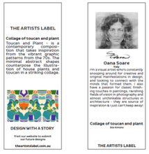 Load image into Gallery viewer, SILK Collage Toucans Kimono Long