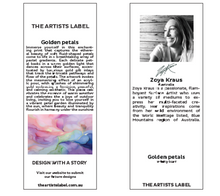 Load image into Gallery viewer, Golden Petals Scarf 200x70