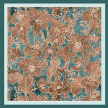 Load image into Gallery viewer, SILK Orchid Ink Scarf 60x60