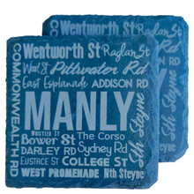 Load image into Gallery viewer, TAHEI Slate Coasters - Streets of Manly