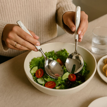 Load image into Gallery viewer, Dover mother of pearl Salad Servers