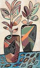 Load image into Gallery viewer, SILK Potted Plants Scarf 200x70