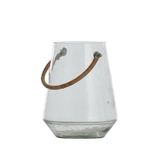 Load image into Gallery viewer, Ripple Glass Lantern Small