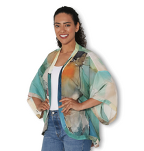 Load image into Gallery viewer, SILK Cottage Garden Kimono