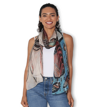 Load image into Gallery viewer, SILK Potted Plants Scarf 200x70