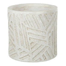 Load image into Gallery viewer, White textured pot White