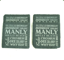 Load image into Gallery viewer, TAHEI Slate Coasters - Northern Beaches