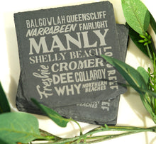 Load image into Gallery viewer, TAHEI Slate Coasters - Northern Beaches