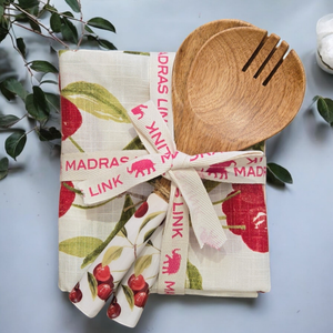 Cherry S/Server Teatowel Set