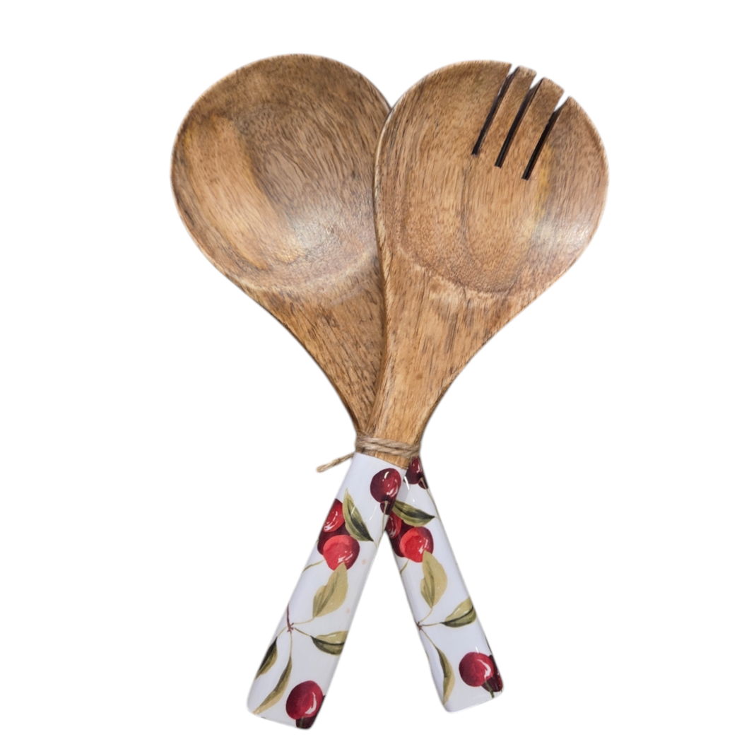 Cherry Salad Servers