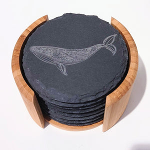 TAHEI Slate Coasters Whale