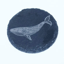 Load image into Gallery viewer, TAHEI Slate Coasters Whale
