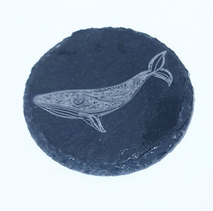 TAHEI Slate Coasters Whale