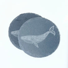 Load image into Gallery viewer, TAHEI Slate Coasters Whale
