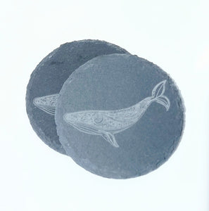 TAHEI Slate Coasters Whale