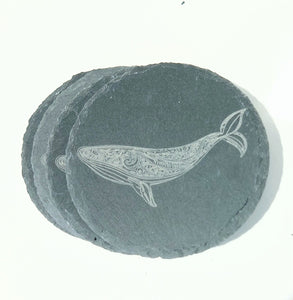 TAHEI Slate Coasters Whale