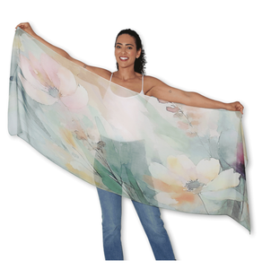 SILK Cottage Garden Scarf 200x70