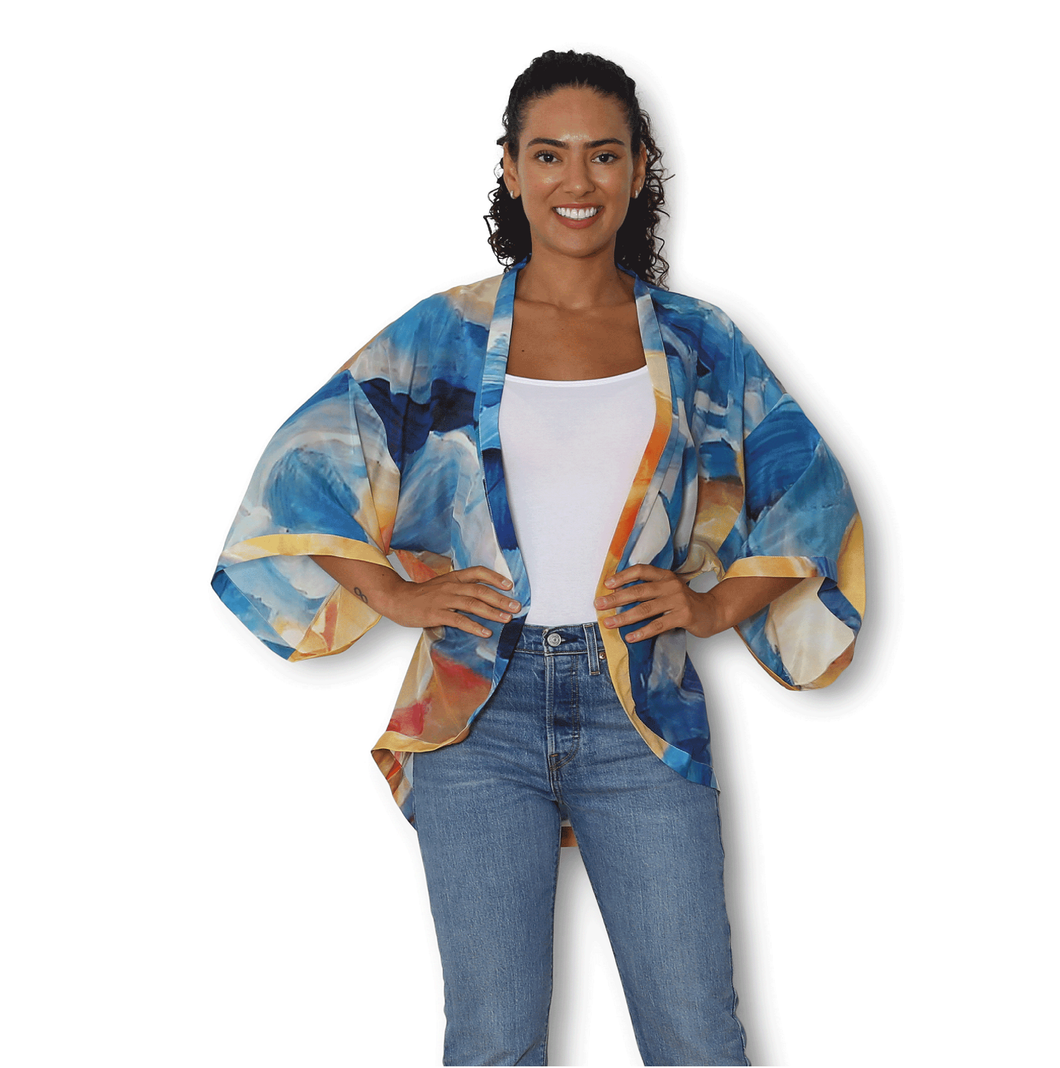 SILK Sea of Roses Kimono