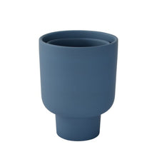 Load image into Gallery viewer, Grace Pot Vase Navy
