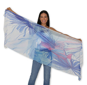 Blue Sea Scarf 200x70cm