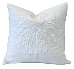 Canary Island Cushion Whi 60cm Poly Insert