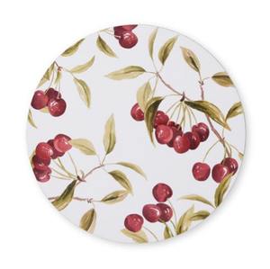 Cherry Round Placemat Set 4