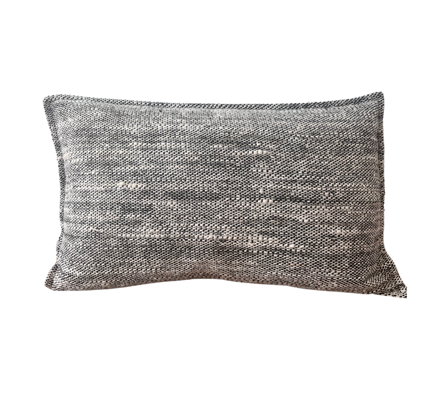 Coastal Tweed Cushion 50x30 Ash