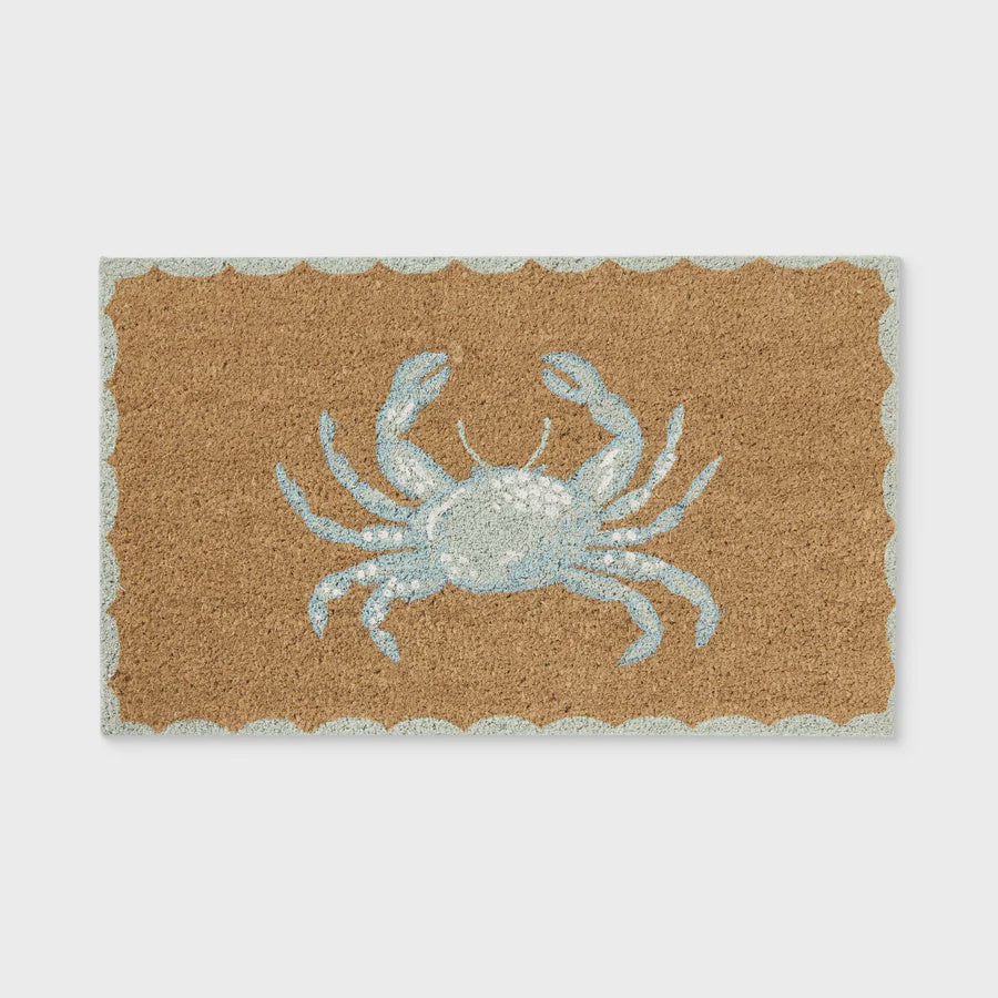 Crab Blue Doormat 45x75
