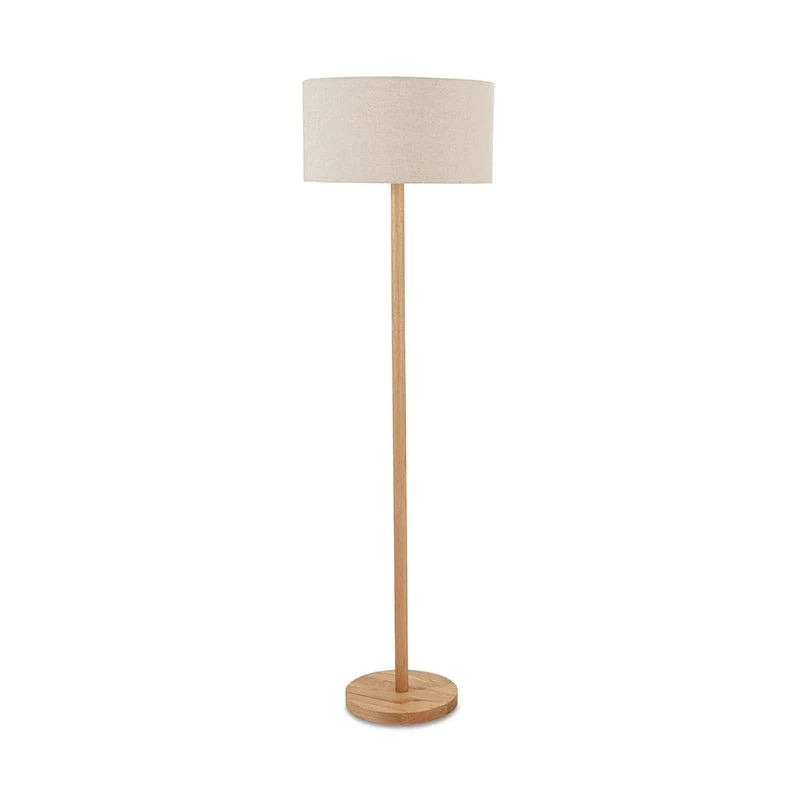 Davey Floor Lamp Nat/Whi 180cm