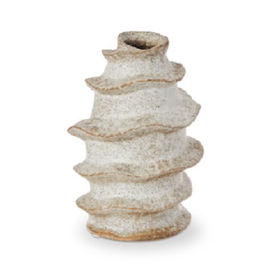Fossil Bud Vase Tall Taupe