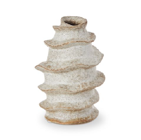 Fossil Bud Vase Tall Taupe