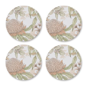 Glenelg Neutral Round Coaster Set 4