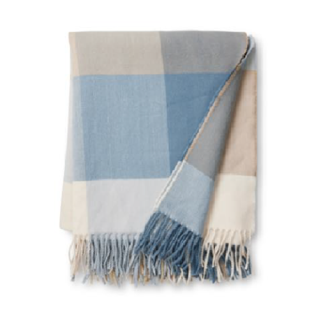 Harley Blue/Neutral Throw 160x200cm