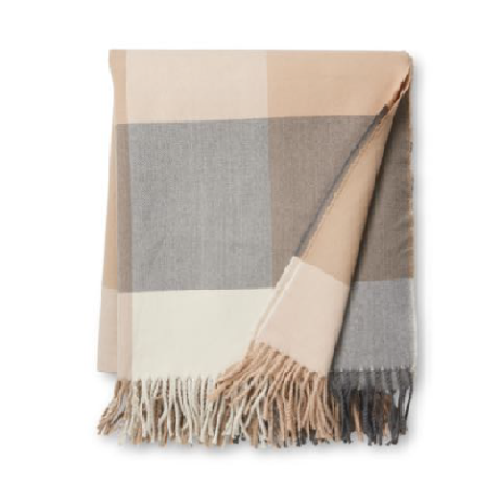 Harley Neutral/Charcoal Throw 160x200cm