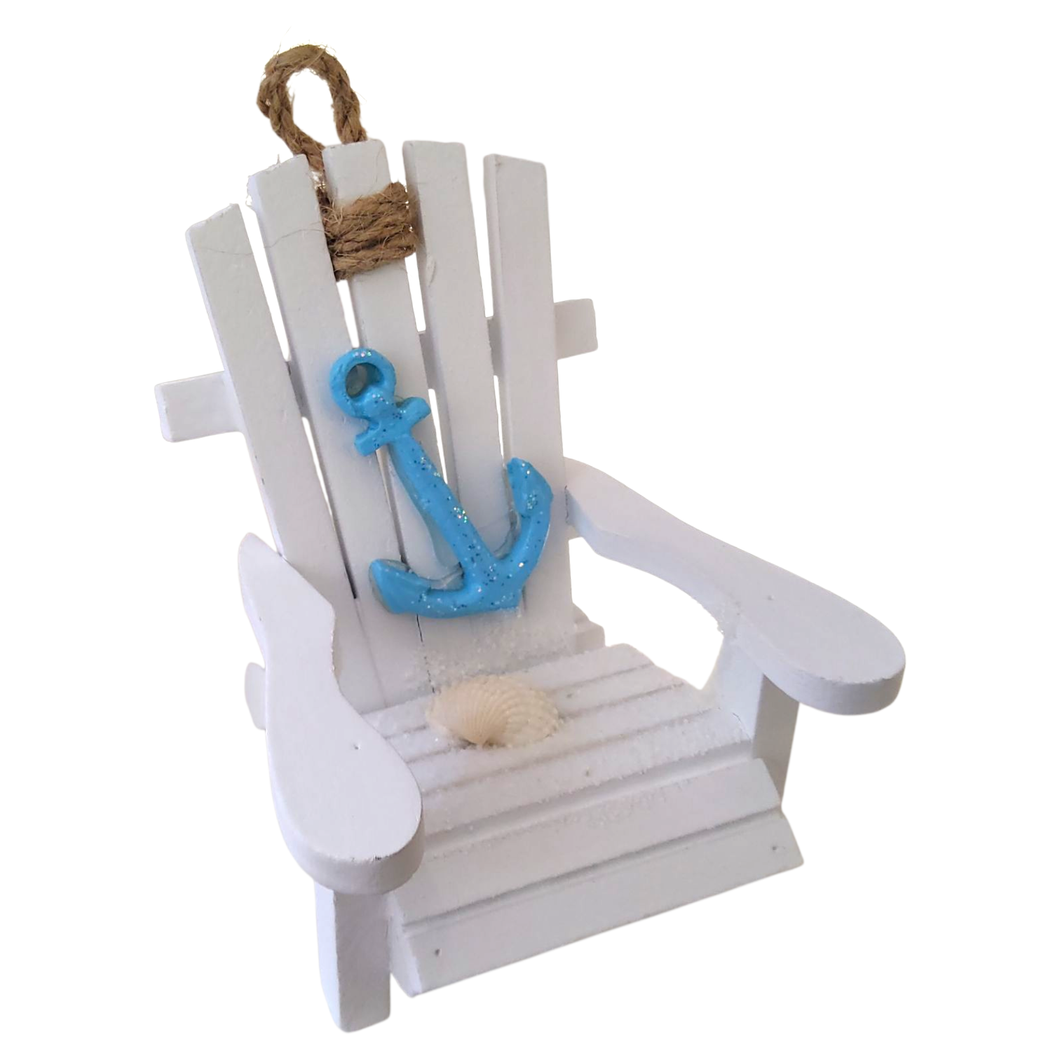 Adirondack Chair hang dec white