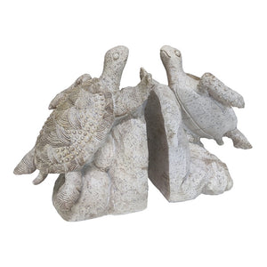 Resin Stone Turtle Bookends S2