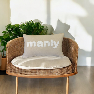 Manly Beaded Cushion 30x50