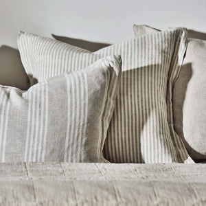 Mason Linen Stripe Cushion 60x40