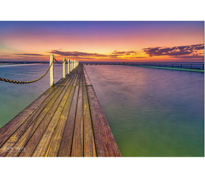 Narrabeen Pool at Sunrise 62x45