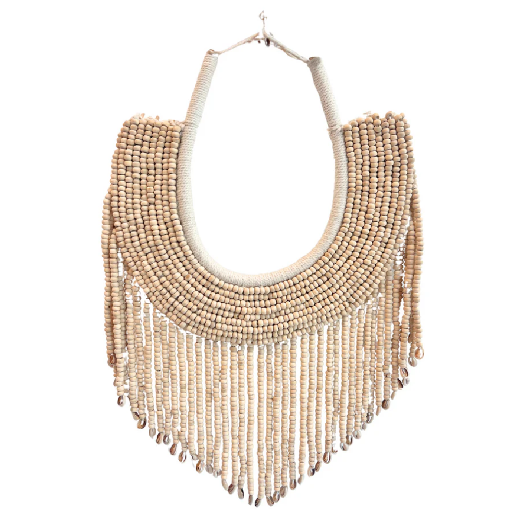 Natural Beaded Wall Collar