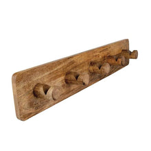 Load image into Gallery viewer, Natural Wood Coat Rack
