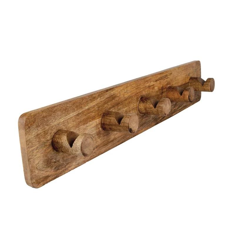 Natural Wood Coat Rack