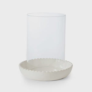 Neve White Ceramic Votive Large