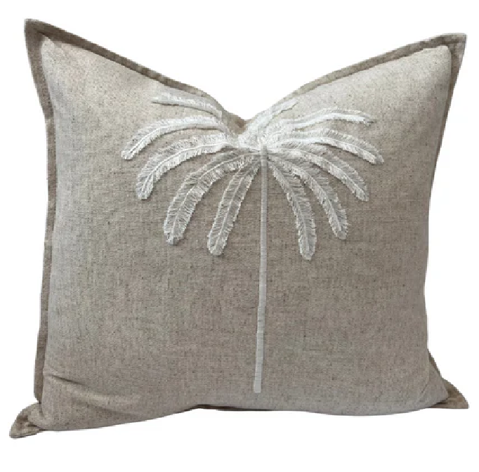 Palma Cushion 50cm Natural + poly insert