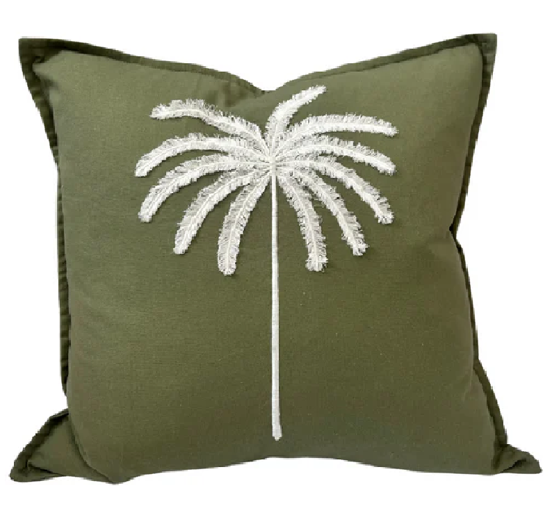 Palma Cushion 50cm Sage + Poly insert