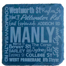 Load image into Gallery viewer, TAHEI Slate Coasters - Streets of Manly
