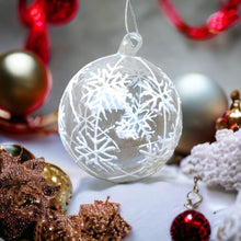 Load image into Gallery viewer, Snowflake 8cm Bauble Clear
